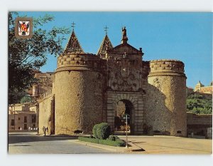 Postcard Bisagra door, Toledo, Spain