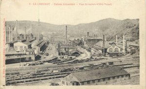 Vintage Postcard France Le Creusot ensemble des usines