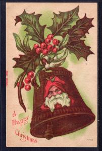 A Happy Christmas,Santa,Bell,Holly