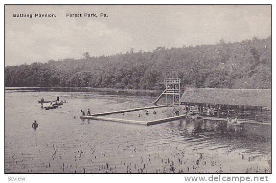 Bathing Pavillon, Forest Park, Pennsylvania, 1900-1910s