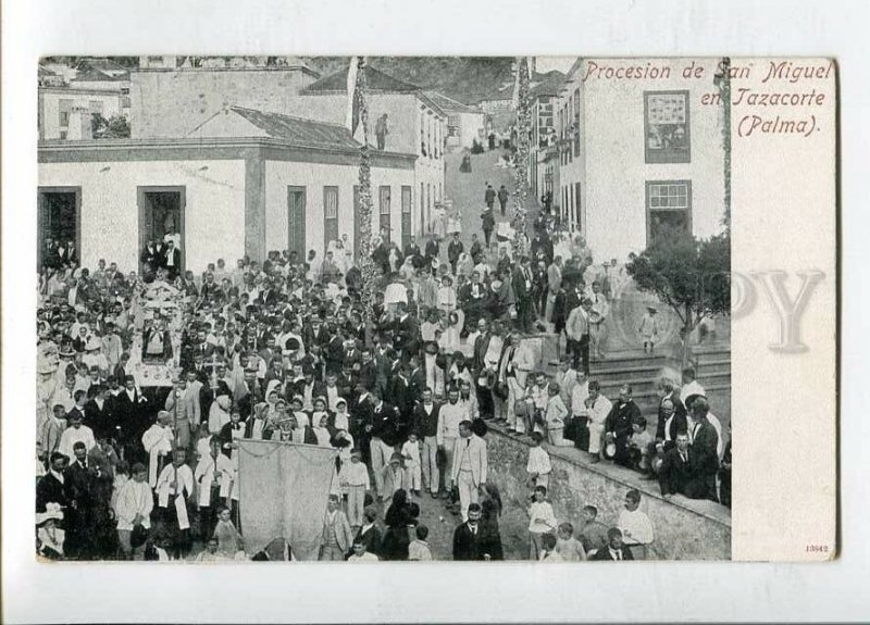 3144738 SPAIN Canary Islands PALMA Procesion de San Miguel OLD