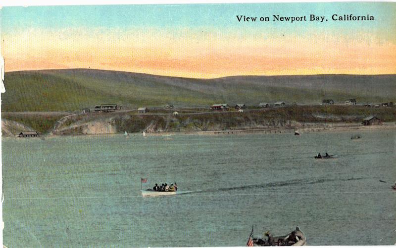 Postcard Newport Bay California View On 