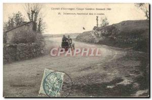 Postcard Old Automobile Gordon Bennett 1905 Michelin Circuit Nebo turn of the...