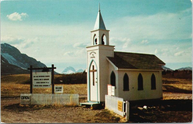 Back To God Chapel Blairmore Alberta AB Unused Vintage Postcard D80
