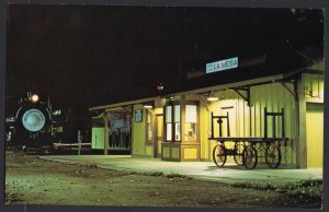 California ~ The La Mesa Train Depot Railway Station - Chrome 1950s-1970s