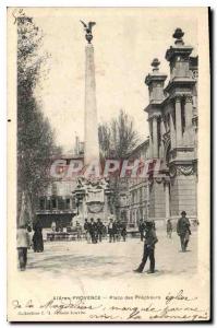 Old Postcard Aix en Provence Place des Precheurs