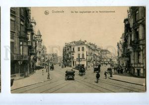 203363 BELGIUM OOSTENDE Koninkkiljkestraat CARS Old postcard