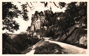 Vintage Postcard 1920's Le rocher Des Aigles Zoo in Rocamadour Mapcarta France