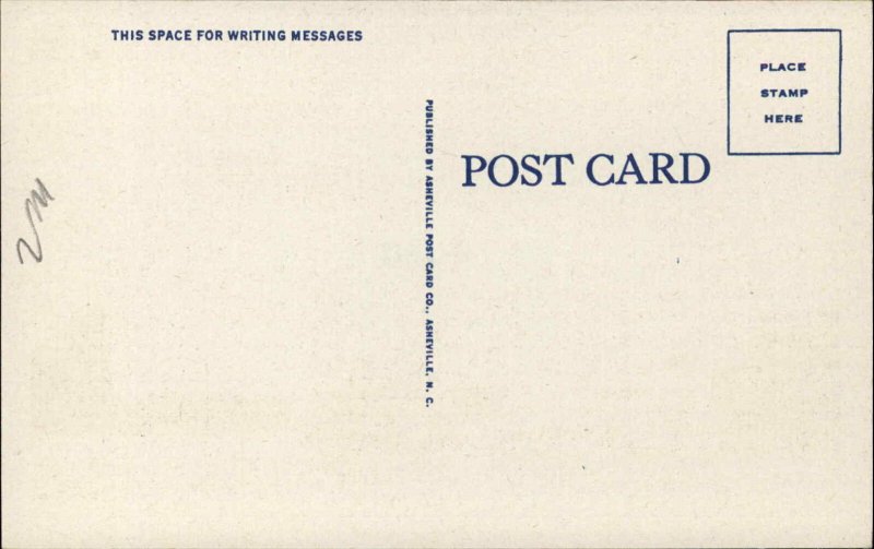 Canton North Carolina NC Post Office c1930s-40s Linen Postcard