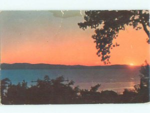 Pre-1980 LAKE SCENE Burlington Vermont VT AE4255