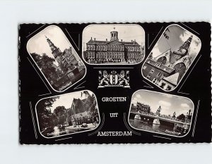 Postcard Groeten uit Amsterdam, Netherlands