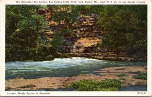 Postcard MO Van Buren - Big Spring State Park - Big Spring
