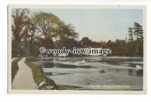 tq1513 - Surrey - Early View of the Mill Pond, in Leatherhead - Postcard