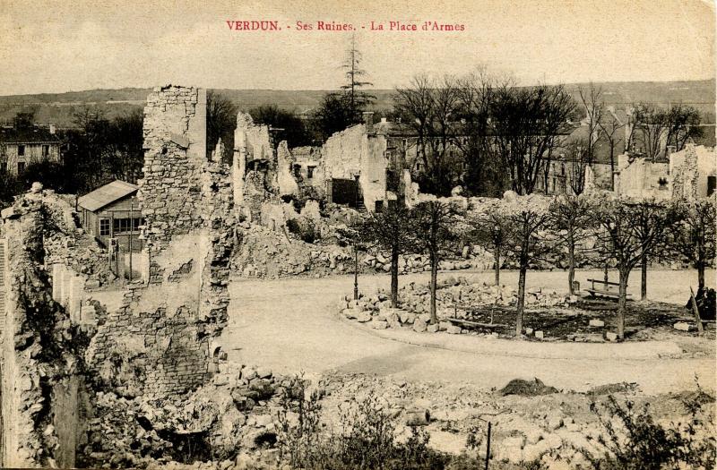 France - Verdun. WWI, La Place d'Armes, The Ruins