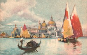 Vintage Postcard 1910's Venezia Chiesa Della Salute Eglise Church Of La Salute