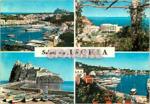 Postcard Modern Ischia saluti