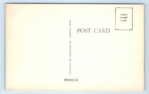 LEWISTON, Maine ME ~ HIGH SCHOOL & ARMORY c1940s Androscoggin County   Postcard