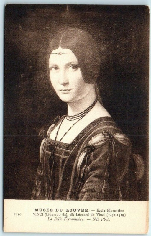 La Belle Ferronnière By Leonardo Da Vinci, Louvre Museum - Paris, France 