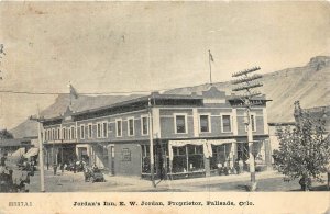 H23/ Palisade Colorado Postcard 1908 Jordan Inn E. W. Jordan Store