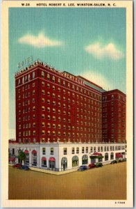 VINTAGE POSTCARD HOTEL ROBERT E. LEE AT WINSTON-SALEM NORTH CAROLINA