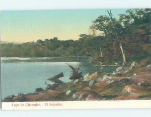 Old Postcard LAGUNA DE CHANMICO Lago - Near San Salvador El Salvador F5398