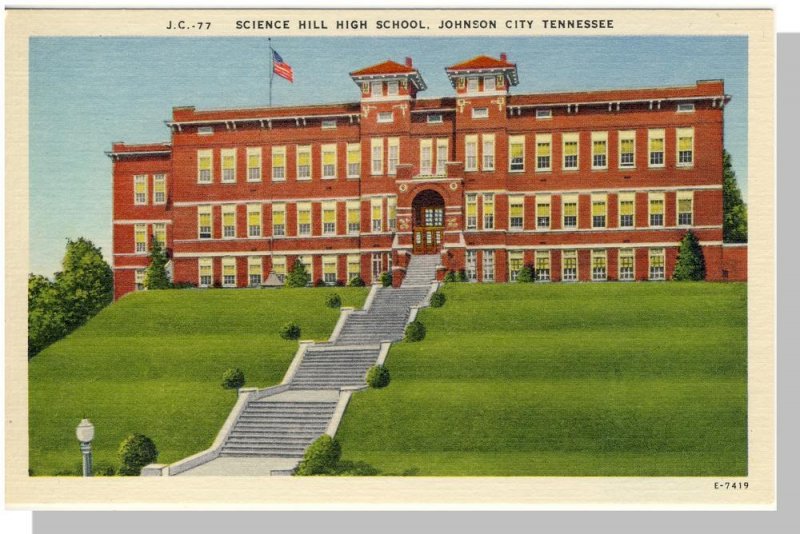 Johnson City, Tennessee/TN Postcard,High School, Near Mint!