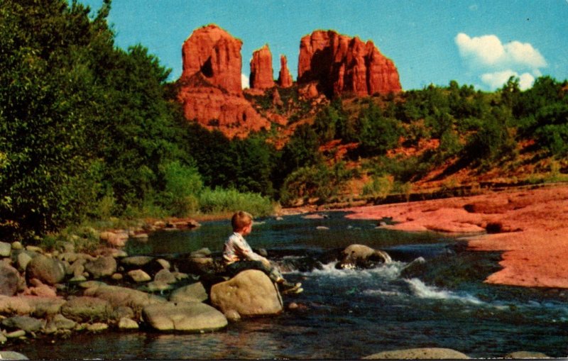 Arizona Oak Creek Canyon Cathedral Rock 1971