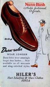 Advertising Nunn-Bush Shoes Hiler's Ionia Michigan