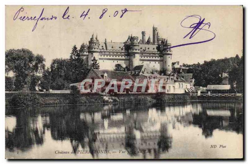 Old Postcard Chateau de Pierrefonds