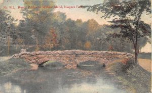 Rustic Bridge To Willow Island Niagara Falls, New York USA Unused 