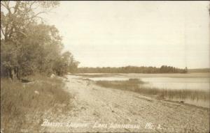 Lake Winnecook ME Barley's Landing c1910 Real Photo Postcard