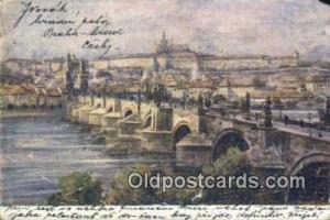 Artist Engelmuller, F. Praha, Prague, Czech Republic, 1927 paper chip right t...