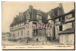 Old Postcard Perigueux House waterfront