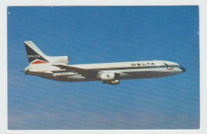 Vintage Postcard Delta Airlines Lockheed L-1011 Tristar Airliner Aircraft Jet