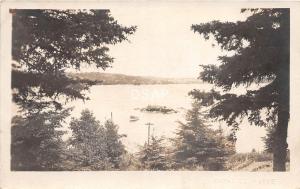 C52/ Bayville Maine Me RPPC Real Photo Postcard c1920s Island Boats View