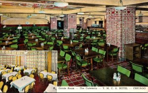 Illinois Chicago Y M C A Hotel Cafeteria and Oriole Room Curteich