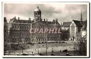 Old Postcard Amsterdam Dam Palace puts Kon