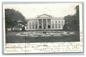 Vintage 1906 Photo Private Mailing Card Panoramic The Whitehouse Washington DC