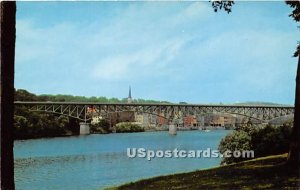 Memorial Bridge Across the Kennebec in Augusta, Maine