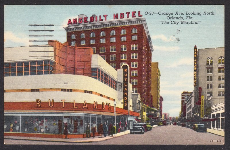 Orange Ave - Orlando, FL - Angebilt Hotel - Rutland's - 1957