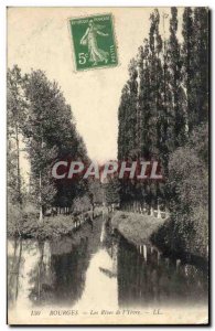 Old Postcard Bourges Banks of I & # 39Yevre