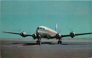 Advertising 1950s Japan Airlines D-68 postcard 8455