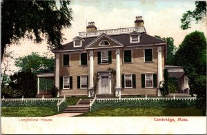 MA Cambridge Longfellow House Postcard unused 1910s