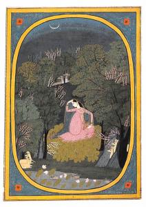 Awaiting the Lover - Hindu Miniature