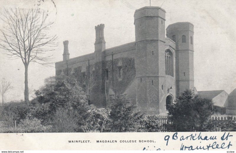 WAINFLEET , Lincolnshire , England , 1905 ; Magdalen College School
