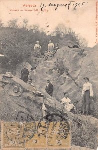 VERSECZ HUNGARY VIZESES WASSELFALL PARTHIE POSTCARD 1905