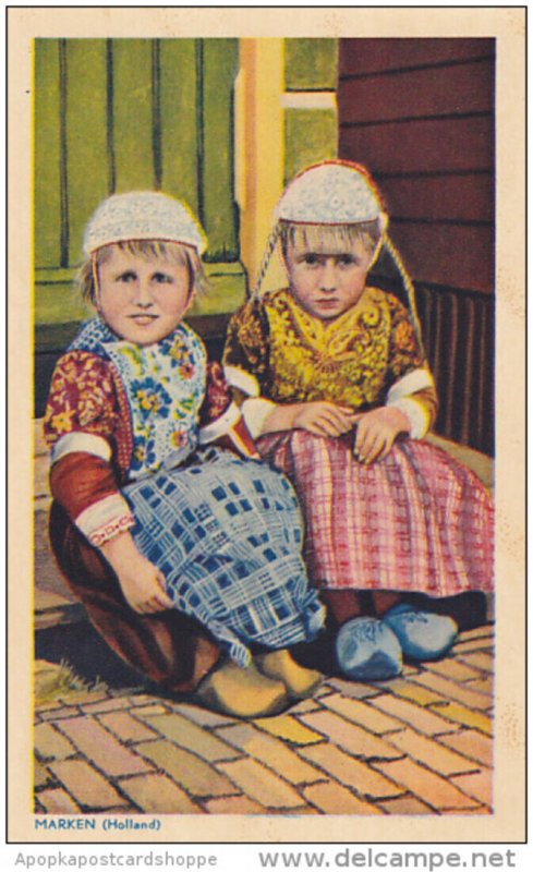 Netherlands Marken Children In Local Costume