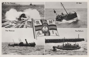 Norfolk Brighton Evening News 1950s Real Photo Lifeboat Postcard