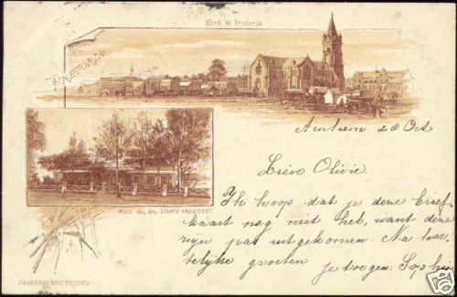 south africa, PRETORIA, Church, House President (1899)