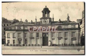 Old Postcard Le Havre L & # 39Arsenal